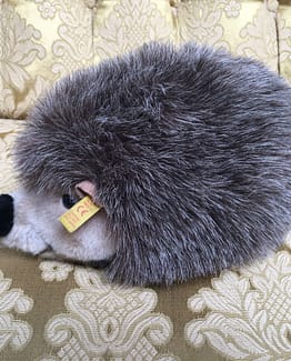 Original Steiff, Igel Jogi, Knopf im Ohr, Ahorn1, Entrümpelung Mainz