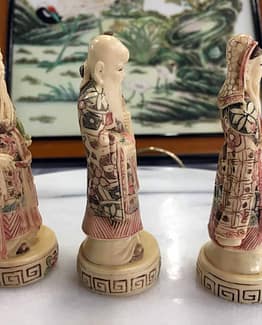 Drei asiatische Figuren, LP, Ahorn1, Entrümpelung Mainz