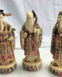 Drei asiatische Figuren, LP, Ahorn1, Entrümpelung Mainz