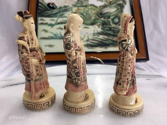 Drei asiatische Figuren, LP, Ahorn1, Entrümpelung Mainz